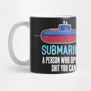 Submariner Definition Pigboat Submersible Nuclear Uboat Mug